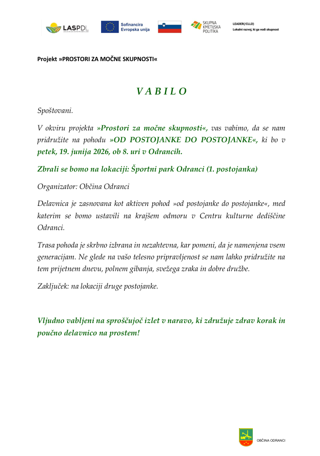 VABILO - 2. DELAVNICA